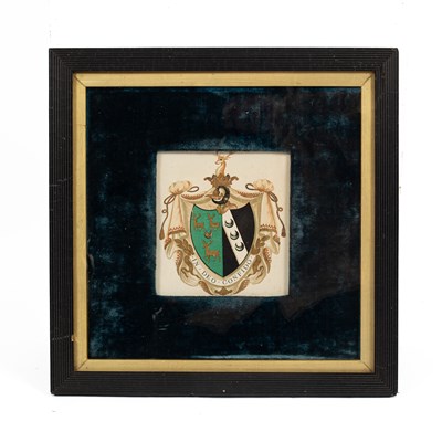 Lot 1059 - A Victorian Armorial watercolour