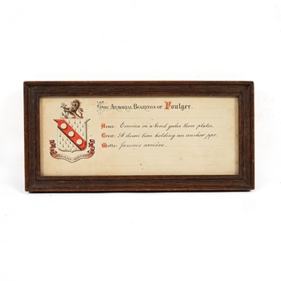 Lot 1060 - An armorial certificate
