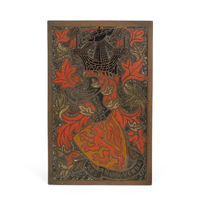 Lot 1069 - A Victorian cloisonné armorial