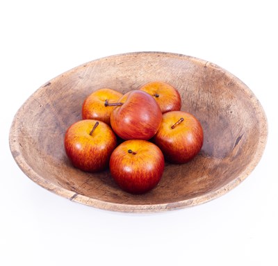 Lot 1243 - A turned beech bowl
