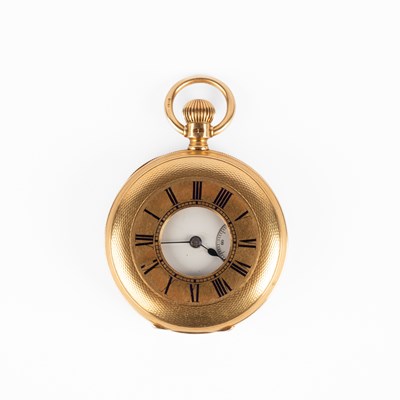 Lot 205 - A Victorian 18ct yellow gold half-hunter pocket watch