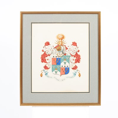 Lot 1074 - A Victorian armorial