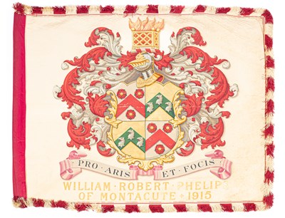 Lot 1075 - An armorial flag or banner