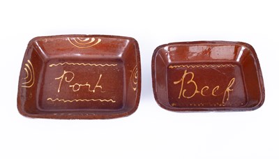 Lot 1210 - Two 19th Century slipware dishes