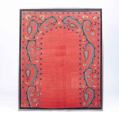 Lot 820 - An Indian needlework panel