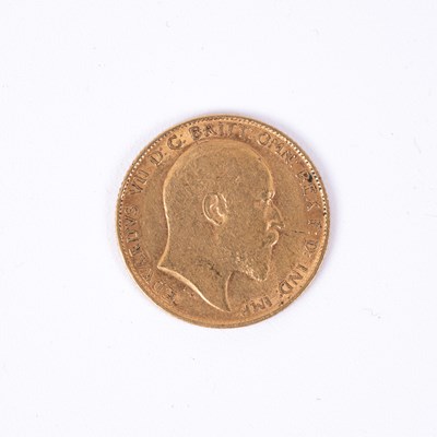 Lot 158 - A 1909 gold half sovereign