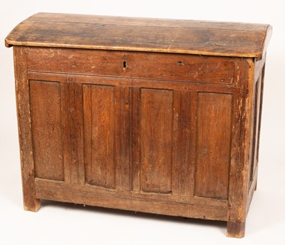 Lot 947 - A large 18th Century oak coffer