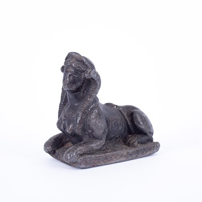 Lot 1034 - A lead doorstop of sphinx form