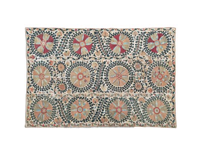 Lot 998 - A chainstitch and embroidered Suzani