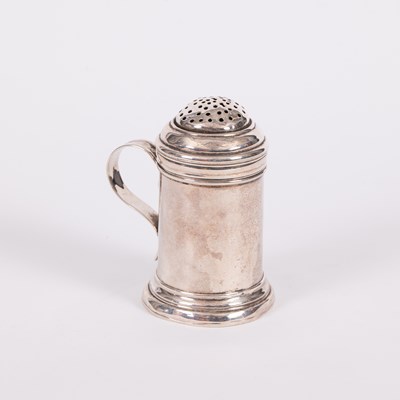 Lot 23 - A George I Britannia standard silver kitchen shaker