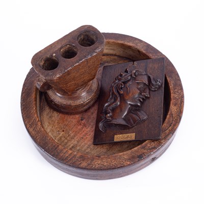 Lot 1246 - An Indian carved double sided candle holder