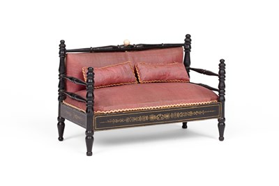 Lot 465 - A very rare early Kestner dolls' house sofa