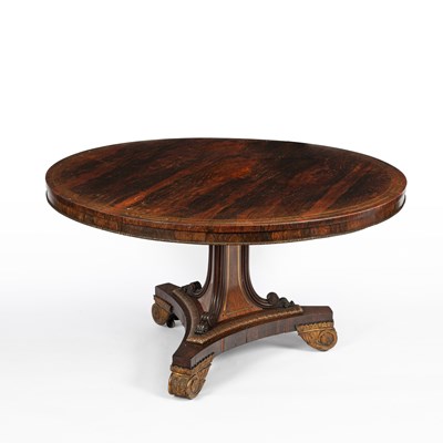 Lot 924 - A Regency rosewood and inlaid centre table