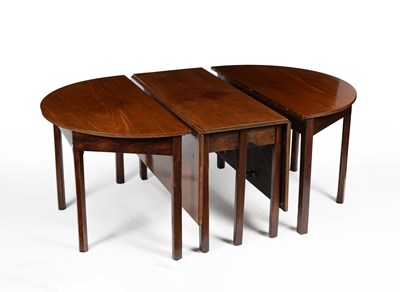 Lot 876 - A 19th Century mahogany D-end dining table