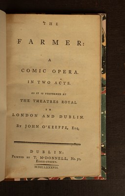 Lot 521 - O'Keeffe (John) The Farmer: A Comic Opera in Two Acts