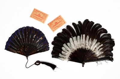 Lot 1256 - Two early 20th Century feather fans