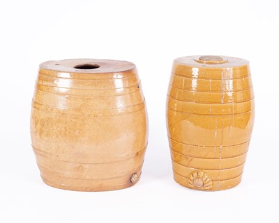 Lot 1253 - A 10 gallon salt glazed spirit barrel