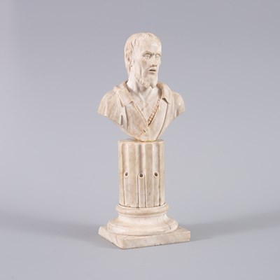Lot 1044 - A Renaissance style marble bust of a bearded man