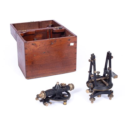 Lot 1229 - A 19th Century brass transit theodolite by T Cook & Sons Ltd