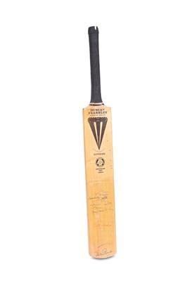 Lot 34 - A signed Duncan Fearnley ‘Supreme’ Centenary 1880-1980 Test Match Lord’s cricket bat
