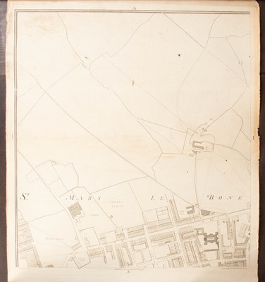 Lot 588 - Engraved map of Marylebone after Richard Horwood