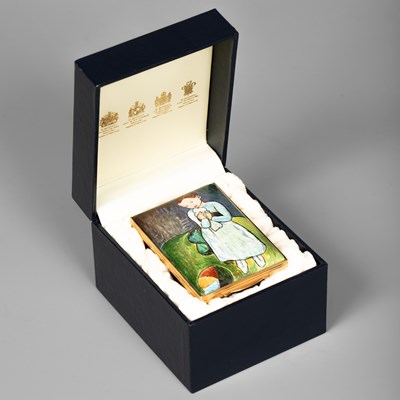 Lot 81 - A limited edition Halcyon Days enamel box