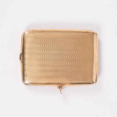 Lot 82 - A 9ct gold matchbook cover