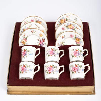 Lot 100 - A Royal Crown Derby coffee set