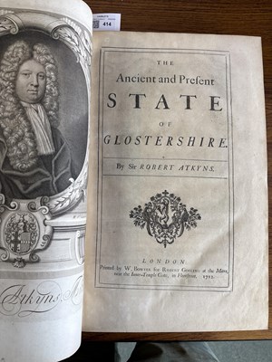 Lot 414 - Atkyns (Sir Robert) The Ancient and Present State of Glostershire