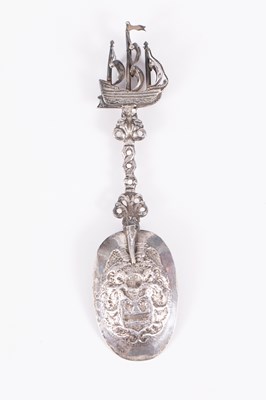 Lot 31 - A Dutch silver novelty spoon