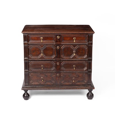 Lot 373 - A 17th Century style oak chest