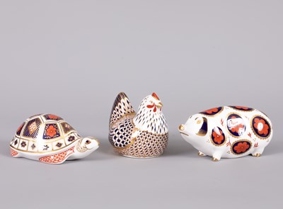 Lot 165 - Three Royal Crown Derby animals