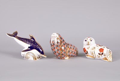 Lot 166 - Three Royal Crown Derby animals