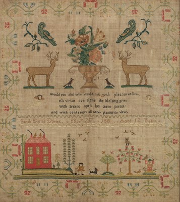Lot 284 - A 19th Century sampler
