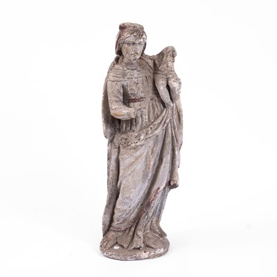 Lot 674 - A carved stone figure