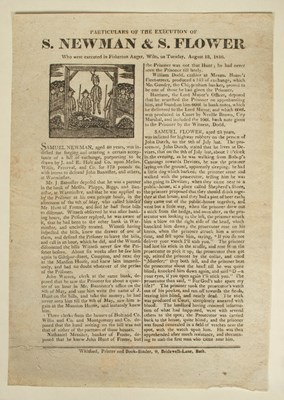 Lot 508 - [Criminal Broadside, Capital Punishment, Hanging, Highway Robbery, Financial Fraud]