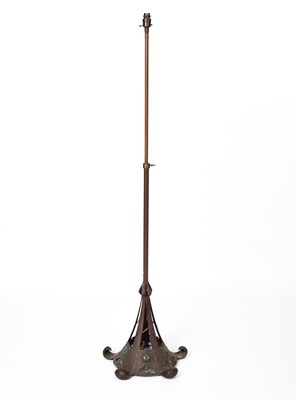 Lot 265 - An Arts & Crafts copper standard lamp