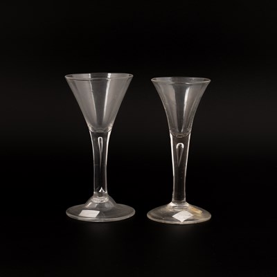 Lot 849 - Two English wine glasses
