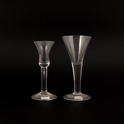 Lot 850 - An English wine glass