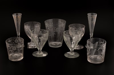 Lot 852 - A group of glasses