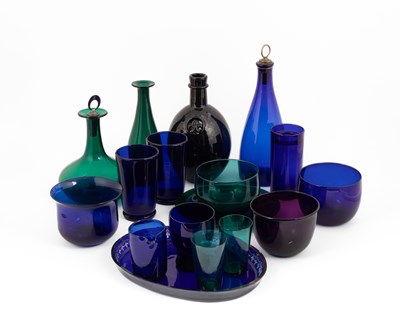 Lot 854 - A group of Bristol green glass