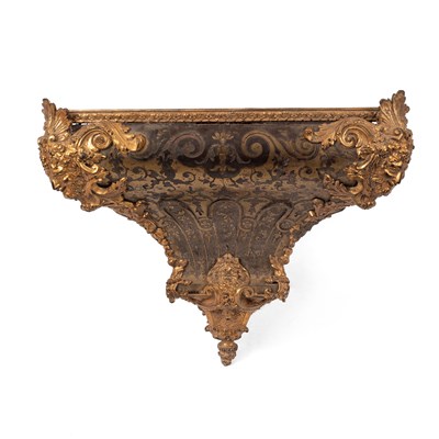Lot 407 - A Louis XV style boulle clock-bracket
