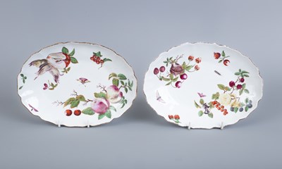 Lot 786 - A pair of Chelsea oval dessert dishes