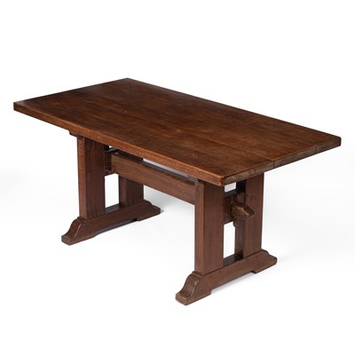 Lot 419 - An Arts & Crafts style oak refectory table