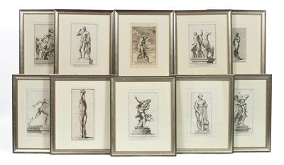 Lot 189 - A set of ten engravings of Classical statues