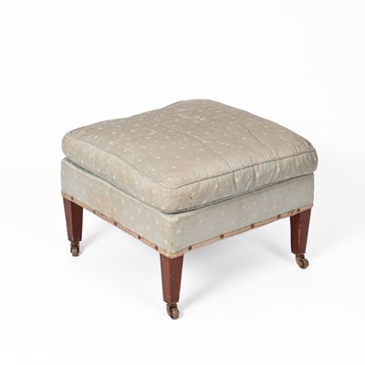 Lot 394 - An Edwardian stool by Howard & Sons