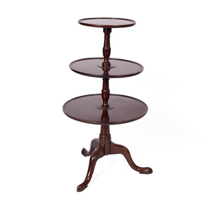 Lot 396 - A George III mahogany dumb waiter