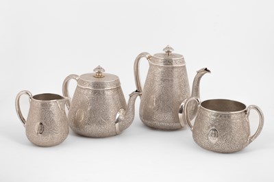 Lot 33 - A Victorian silver tea and coffee service
