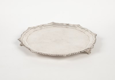 Lot 51 - A Victorian silver salver