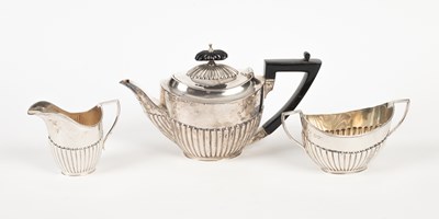 Lot 53 - A Victorian bachelor's silver tea set